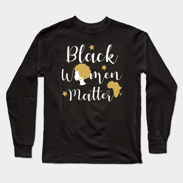 Black Women Matter - African American Pride Long Sleeve T-Shirt by ozalshirts
